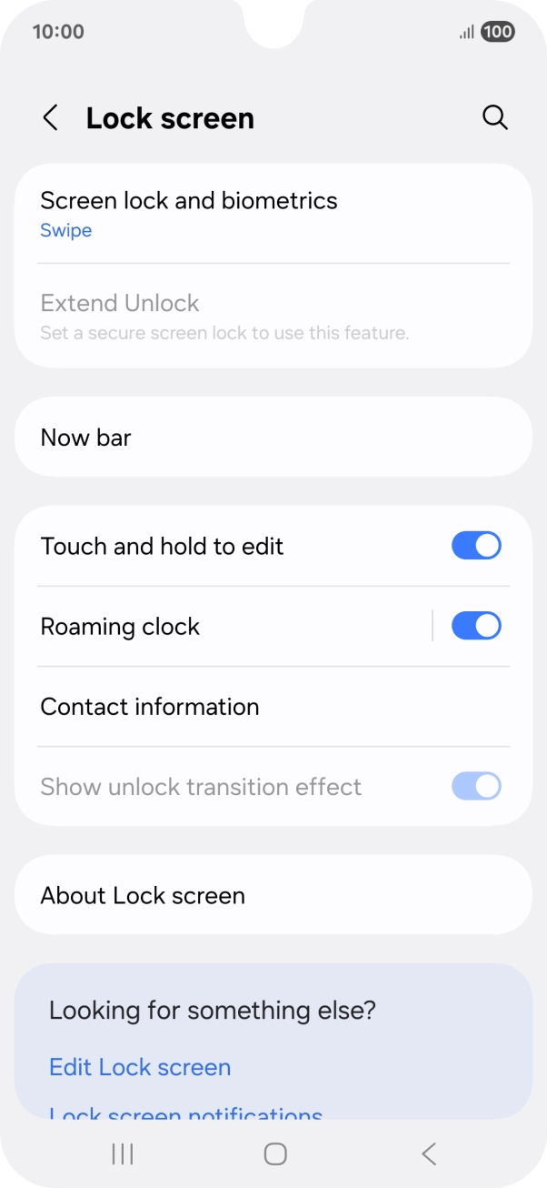 Press Screen lock and biometrics.
