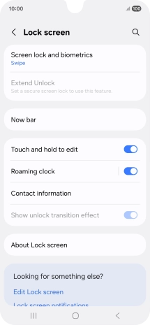 Press Screen lock and biometrics.