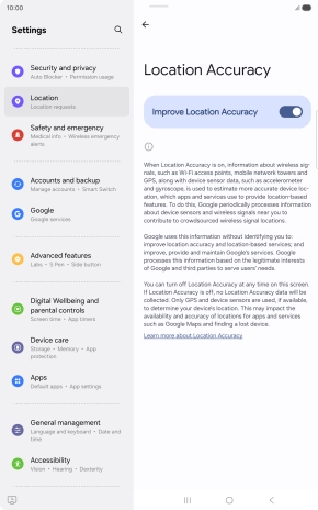 If you press the indicator next to 