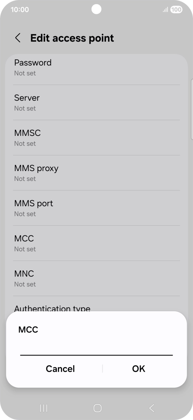 Key in 505 and press OK.