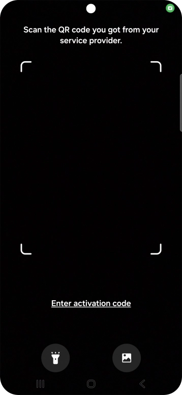 Place the QR code you've received inside the phone camera frame to scan the code. Place the QR code you've received inside the phone camera frame to scan the code.