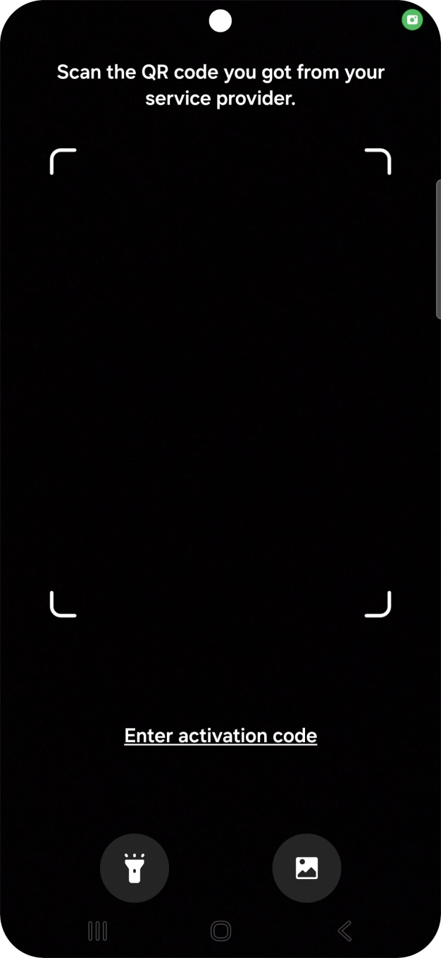 Place the QR code you've received inside the phone camera frame to scan the code. Place the QR code you've received inside the phone camera frame to scan the code.