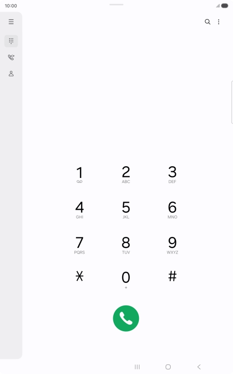 Press the menu icon.