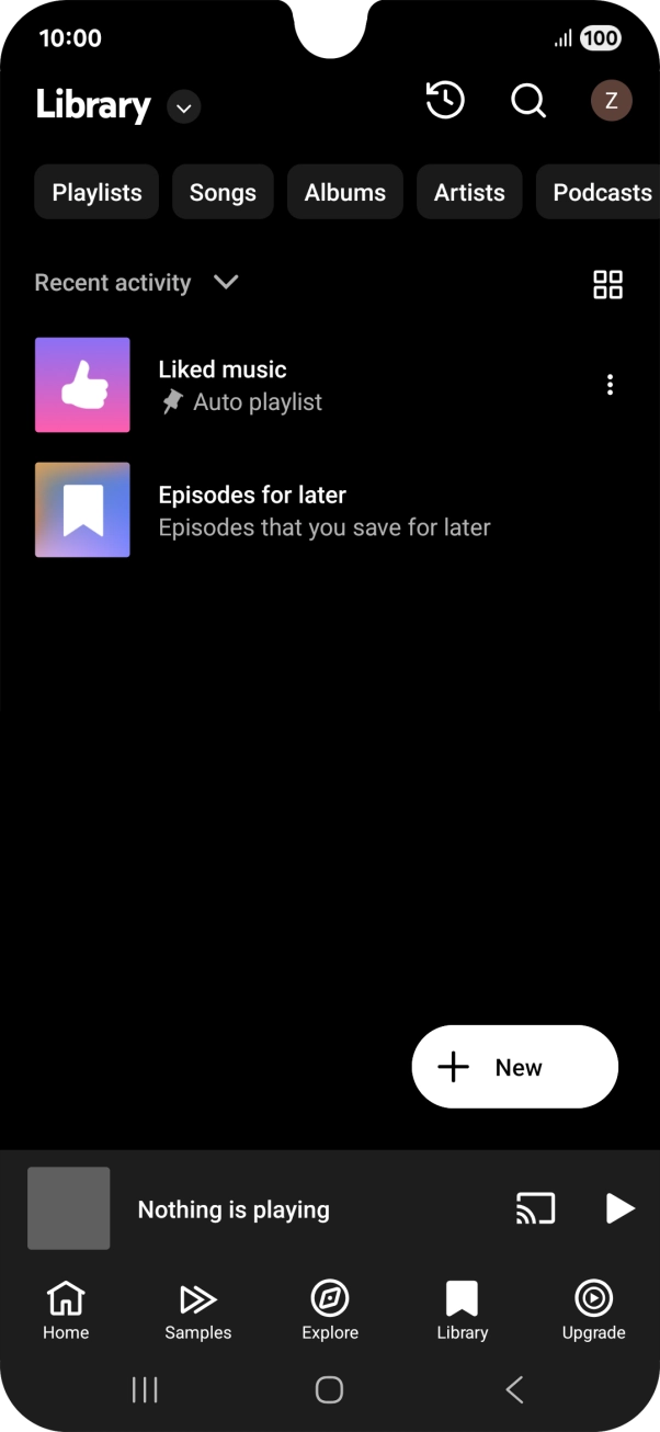 Press the drop down list.
