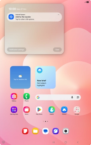 Press Tap for other USB options.. Press Tap for other USB options..