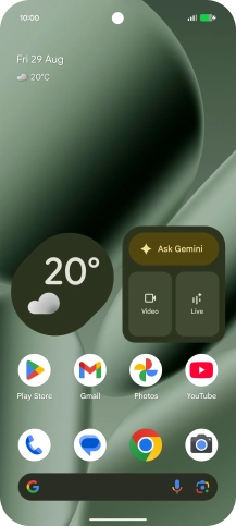 When the battery charging icon is displayed, the battery is charging.