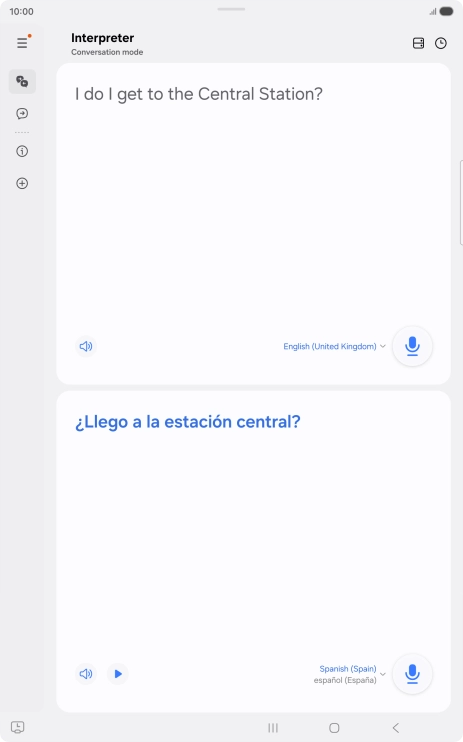 Follow the instructions on the screen to select the required language settings and use the function.