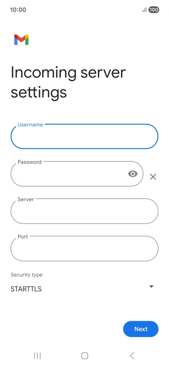 Press the field below 