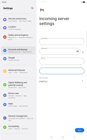 Press the drop down list below 
