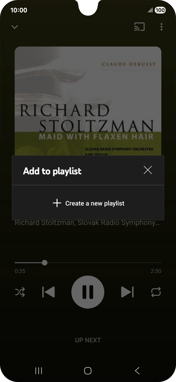 Press Create a new playlist.