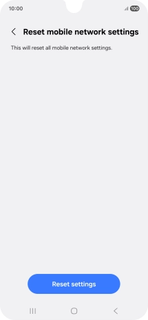 Press Reset settings.