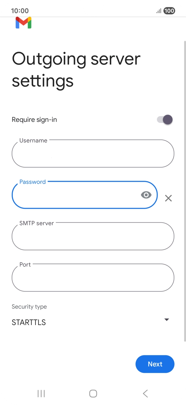 Press the field below 