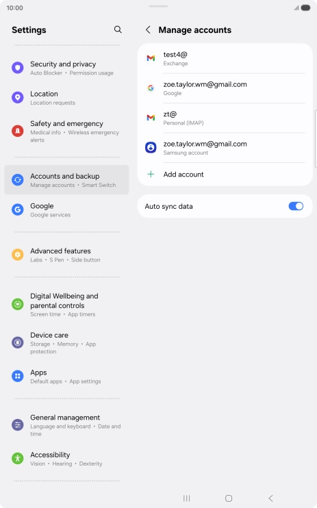 Press the Home key to return to the home screen.