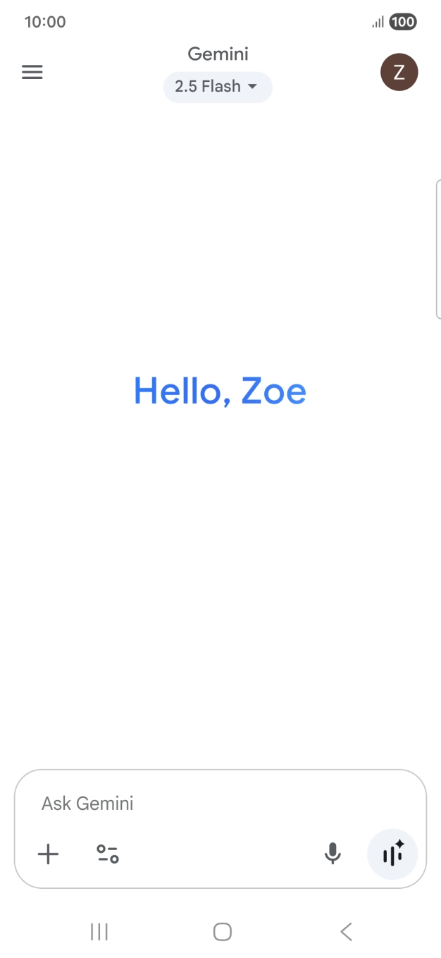 Press the profile icon.