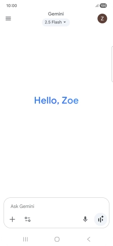 Press the profile icon.