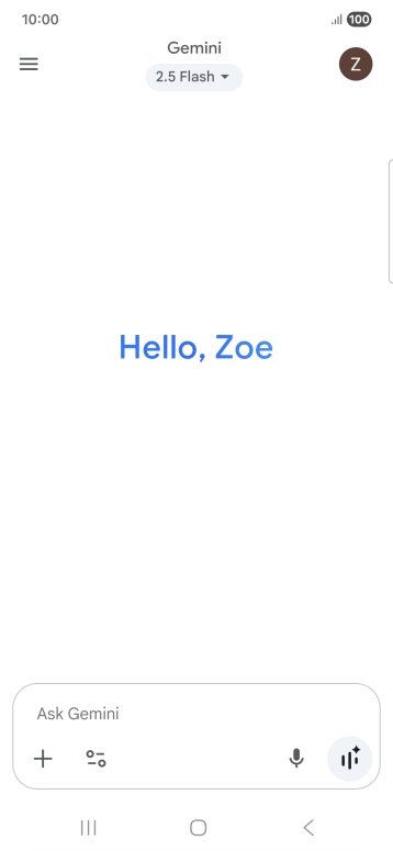 Press the profile icon.