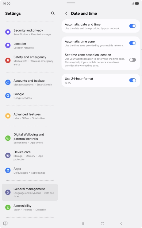 Press the Home key to return to the home screen.
