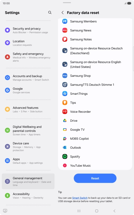 Press Reset. Press Reset.