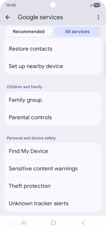 Press Find My Device.