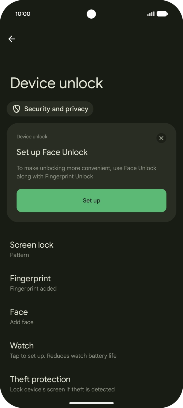 Press Screen lock and key in the additional lock code you created earlier. Press Screen lock and key in the additional lock code you created earlier.