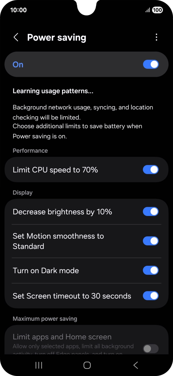 Press the Home key to return to the home screen.