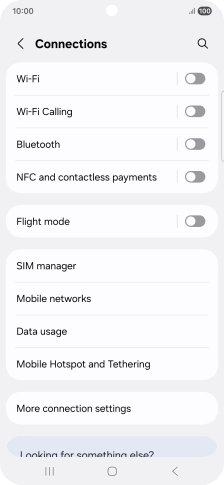 Press SIM manager. Press SIM manager.