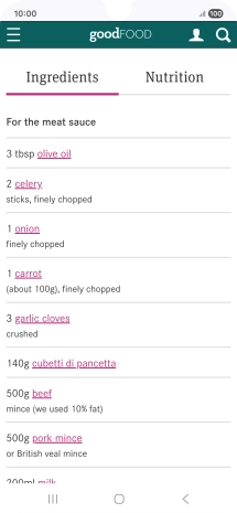 Go to the required screen.