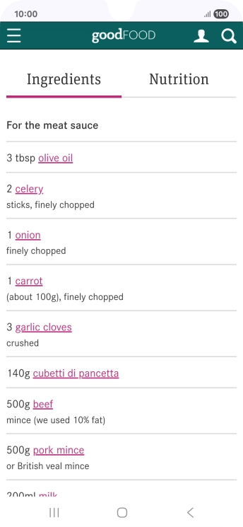 Go to the required screen.