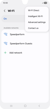 Press Intelligent Wi-Fi.