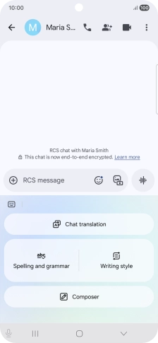 To generate a text, press Composer and follow the instructions on the screen to use the function.