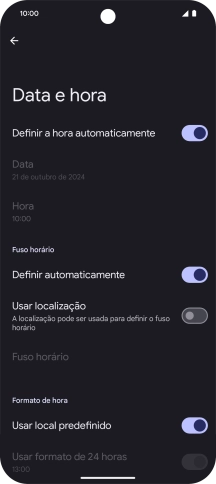 Para voltar ao ecrã inicial, deslize o dedo de baixo para cima a partir da base do ecrã.