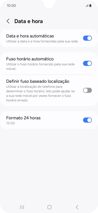 Prima a tecla de início para terminar e voltar ao ecrã inicial.