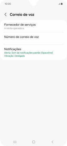 Prima Número de correio de voz.