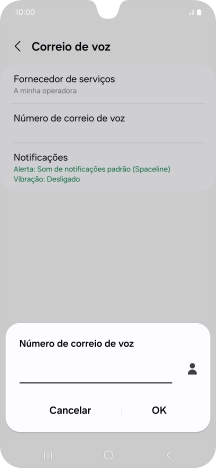 Introduza 123 e prima OK.