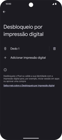 Prima a seta para a esquerda.