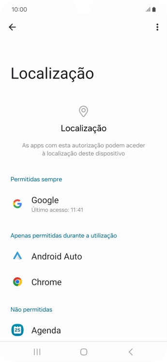 Prima a app pretendida.