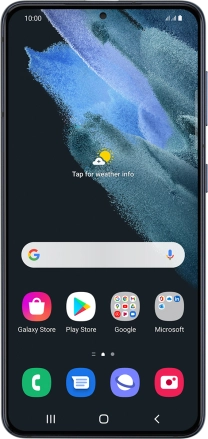 Image 1: Front view of the Samsung Galaxy S21 5G