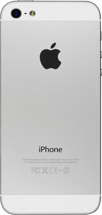 Image 2: Back view of the Apple iPhone 5