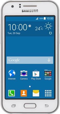 Image 1: Front view of the Samsung Galaxy J1