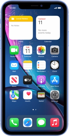 Image 1: Front view of the Apple iPhone XR