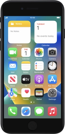 Image 1: Front view of the Apple iPhone SE (2022)