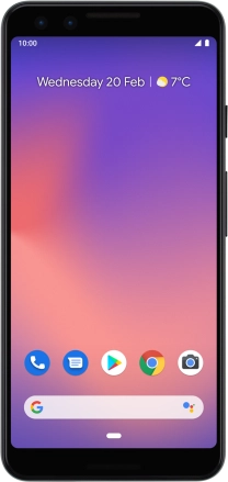 Image 1: Front view of the Google Pixel 3