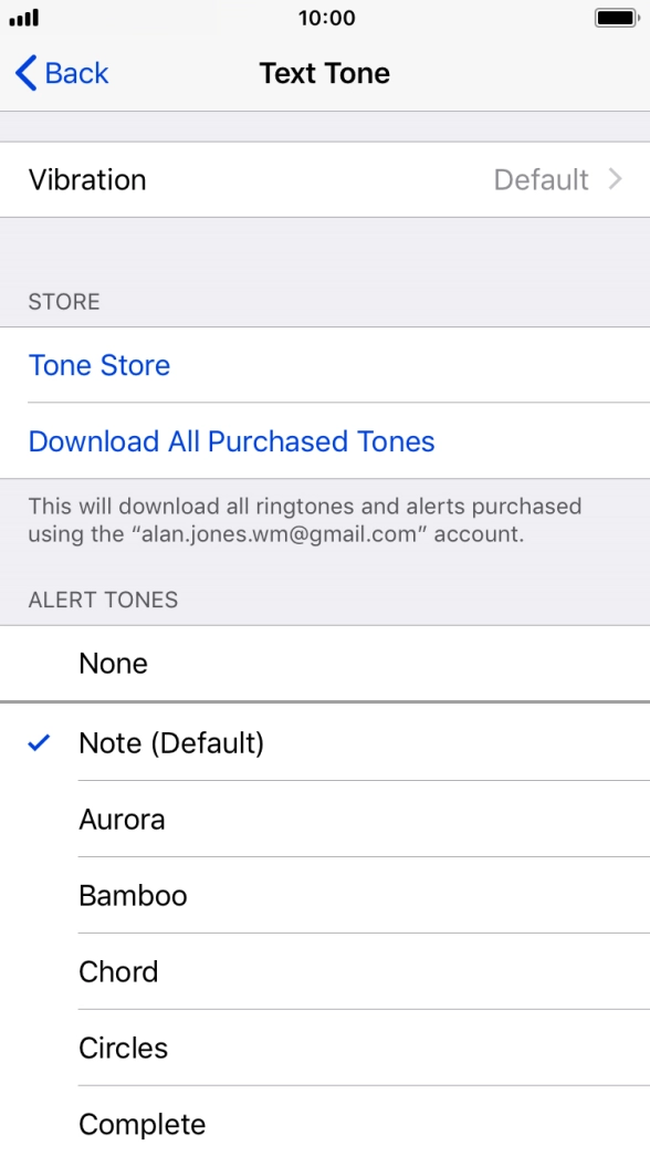 Choosing a message tone for my mobile phone