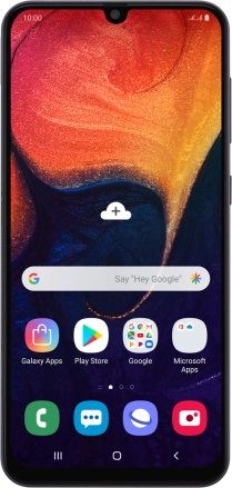 Image 1: Front view of the Samsung Galaxy A50