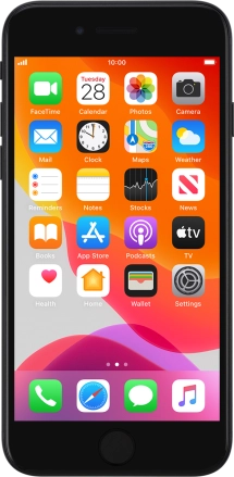Image 1: Front view of the Apple iPhone SE (2020)