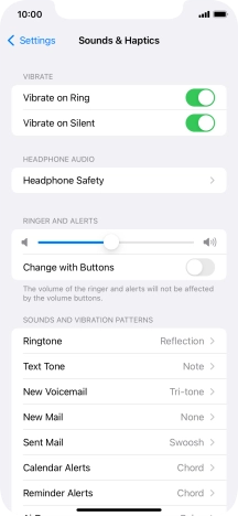 Turning vibration on my mobile phone on or off - Optus