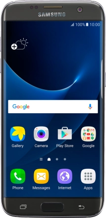 Image 1: Front view of the Samsung Galaxy S7 edge