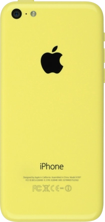 Image 2: Back view of the Apple iPhone 5c