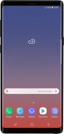 Image 1: Front view of the Samsung Galaxy Note9