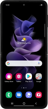 Image 1: Front view of the Samsung Galaxy Z Flip3 5G